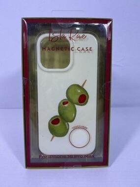 NEW! Isla Rae Olive Martini Magnetic MagSafe Case iPhone 16 Pro Max